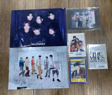 SixTONES 트레이딩 카드 클리어 파일 6종 세트