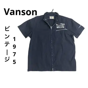 Vanson 반팔 자켓 빈티지 상품 해골 1975년 L 사이즈