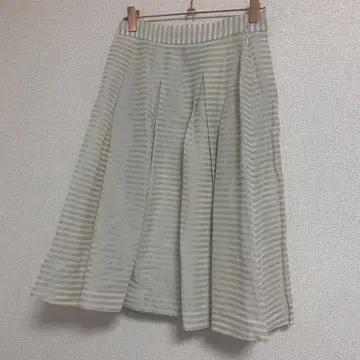 IENA 스트라이프 플레어 스커트 미디 기장 M 38 심플 여성용
