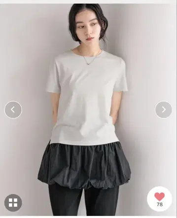 LOWRYS FARM 벌룬 미니 스커트