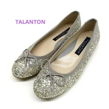 TALANTON 라메 플랫 밸리 슈즈 22.5cm 7764