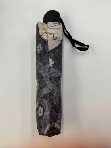 모노톤 꽃무늬 원터치 접이식 우산