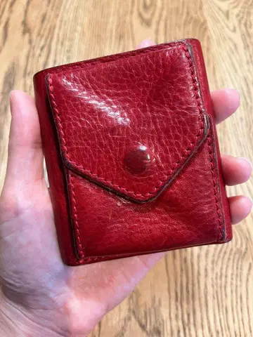 Hender Scheme 핸더 스킴 트리폴드 지갑 빨간색