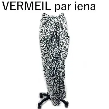 이에나 VERMEIL par iena 랩 스커트 레오파드 무늬