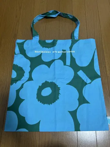 마리메꼬 Marimekko 블루 보틀 커피 토트백