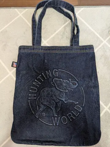 HUNTING WORLD 데님 토트백