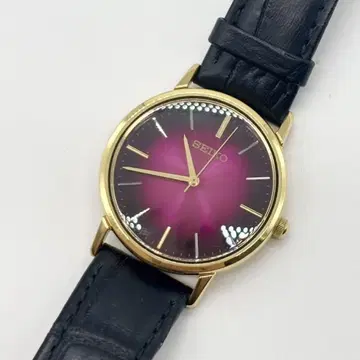 컨디션 최상 SEIKO 세이코 골드 페더 여성용 손목시계 S-166