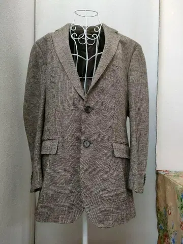 휴고보스 BOSS 체크 그레이 자켓