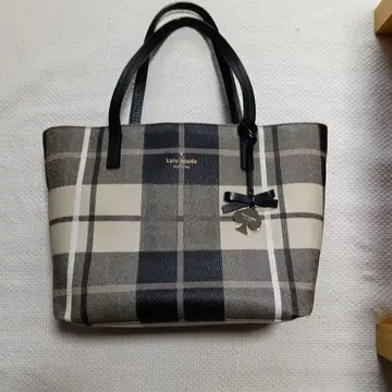 kate spade 체크 무늬 핸드백