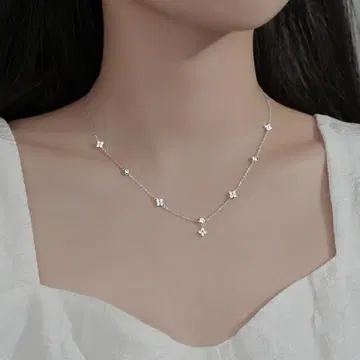 고급스러움] 다이아 목걸이 CZ 실버 체인