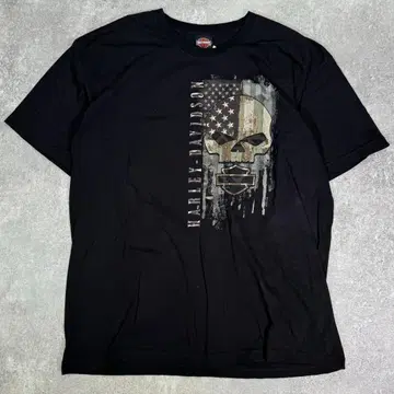USA제 HARLEY DAVIDSON 티셔츠 [2XL] 스컬 V 엔진