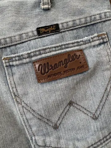 AZUL by moussy Wrangler 데미지 프린지 데님