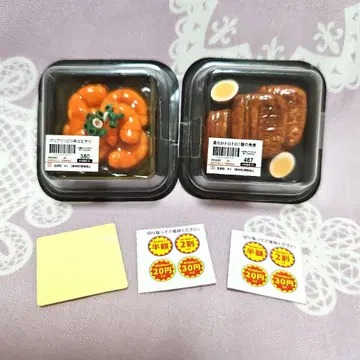 반찬 in 클리어 케이스 돼지 조림 새우 칠리 미니어처 가챠가챠