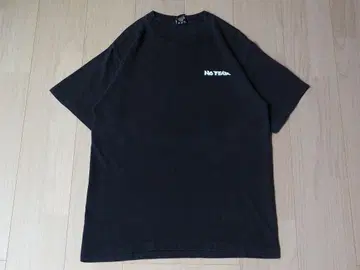 90's~ NO FEAR USA제 블랙 양면 프린트 페이드