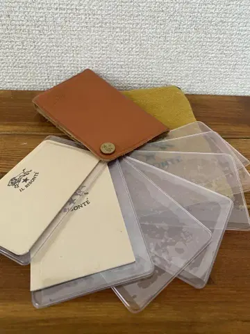일비종떼 가죽 카드 케이스 클리어 케이스 패스 케이스 명함지갑