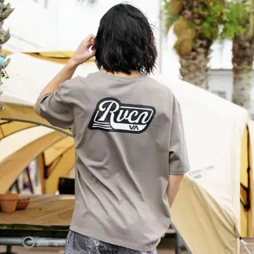 RVCA 무라사키 스포츠 별주 백 프린트 티셔츠