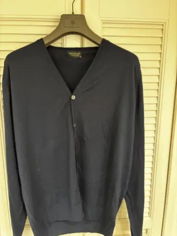 JOHN SMEDLEY 네이비 가디건 XL