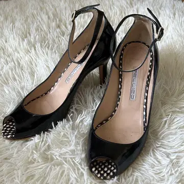 PELLICO 펠리코 오픈토 펌프스 블랙 23.5cm