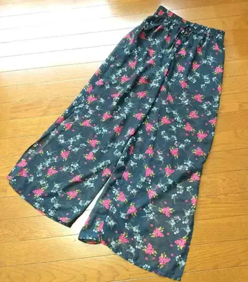 EMODA 와이드 팬츠, 이지 팬츠 꽃무늬