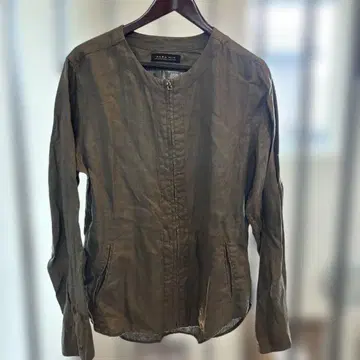 자라 맨 그레이 노카라 자켓 EUR M