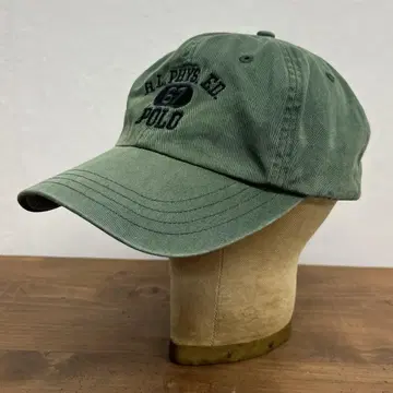 90'S RALPH LAUREN 로고 자수 야구 모자 페이드