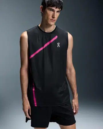 On court tank 슬리브리스 테니스 티셔츠 On