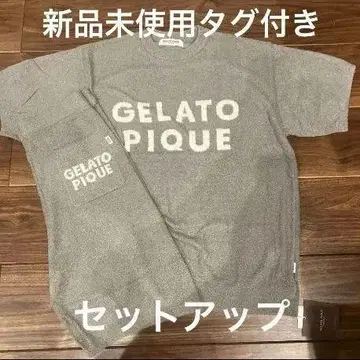 GELATOPIQUE HOMME 스무지 셋업 그레이 반팔