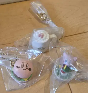 제일복권 커비 카페 피규어 참 E상 3종