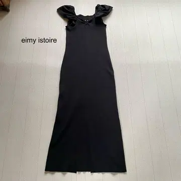 eimy istoire 프론트 포인트 볼륨 슬리브 니트 원피스 F