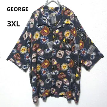 GEORGE 알로하 맥주 레어 기업 로고 빅 사이즈 3XL