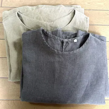 새상품급 무인양품 린넨 원피스(M) 2장