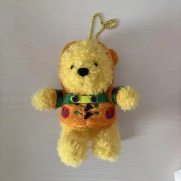 푸우 봉제 인형 배지 할로윈 키링