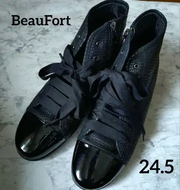 BeauFort 사이드 지퍼 컴포트 스니커즈 24.5cm