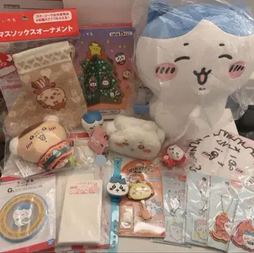 치이카와 (먼작귀) 굿즈 묶음 판매 봉제 인형 파우치 키링 하치와레