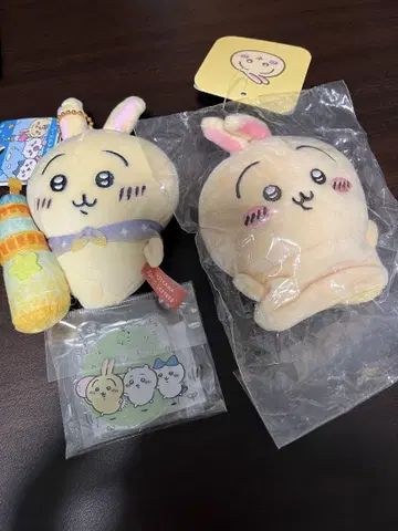 토끼 봉제 인형 키링 포함, 3개