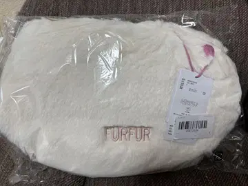 FURFUR 에코 퍼 마켓 백 WHT