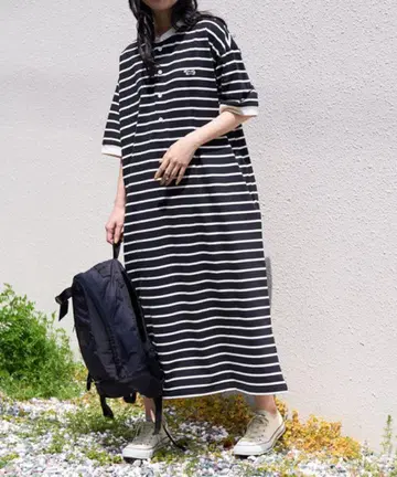 FREAK'S STORE theFOX 클레릭 숏 슬리브 원피스