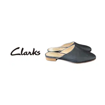 Clarks (클락스) 가죽 뮬 / 슬리퍼 신발 블랙 36