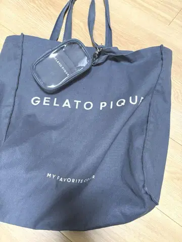 GELATO PIQUE 블랙 호비 토트백 파우치 포함