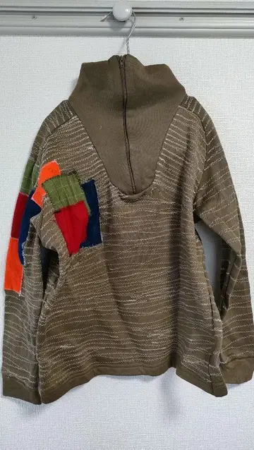 하프 지퍼 구제 의류 리메이크