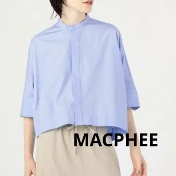 새상품급 MACPHEE 맥피 코튼 브로드 하프 슬리브 셔츠