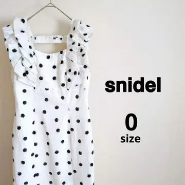 SNIDEL 벌룬 프릴 슬리브 I 라인 원피스 0
