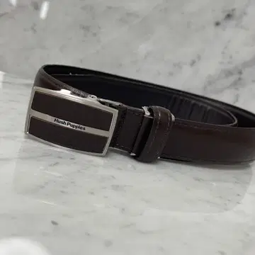 Hush Puppies 허시파피 벨트 천연 가죽 브라운 실버