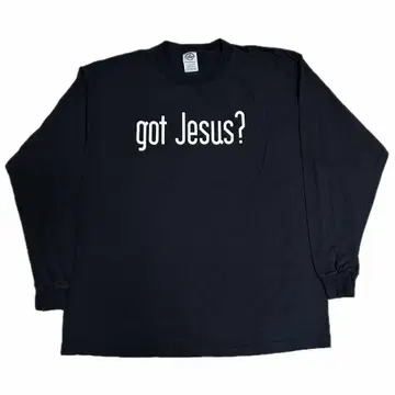 레어 데드! 00s GOT JESUS? 롱 T 빈티지 패러디