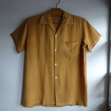 1950년대 빈티지 레이온 셔츠 프랑스