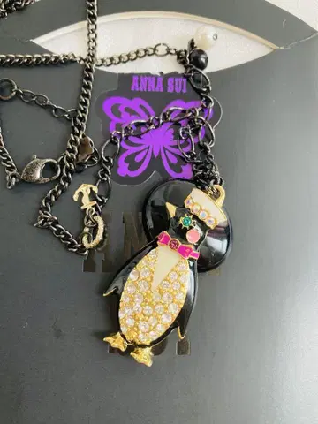 ANNASUI 애니멀 목걸이 펭귄