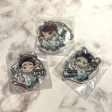 피타! 데포메 하이큐!! 아크릴 키링 Vol.2 아오바 조니시 세트