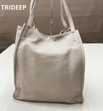 TRIDEEP 가죽 느낌 대용량 블랙 토트백 숄더백