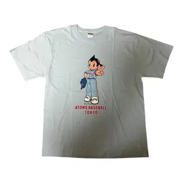 새상품급 야쿠르트 스와로즈 철완 아톰 콜라보 티셔츠 XL