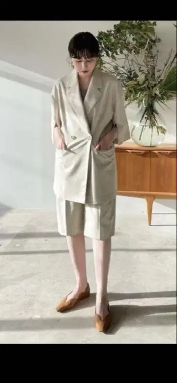 CLANE 자켓 하프 팬츠 셋업